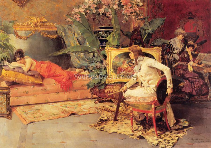 The Artist's Model - 路易斯·阿尔瓦雷斯·卡塔拉